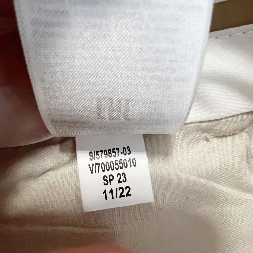 Banana Republic PALMA STRAIGHT-LEG LINEN PANT Size 4 Natural Linen